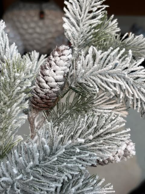 Frosted Forest – borovicová větvička se šiškami 