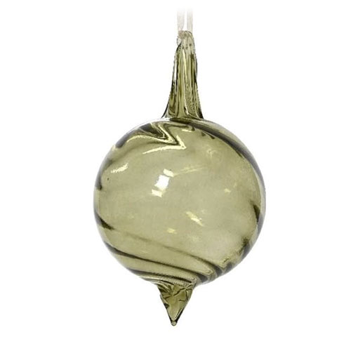 Skleněná vánoční ozdoba - Sage green