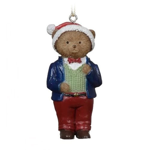 Závěsná figurka medvídek v čepici – Christmas Tale