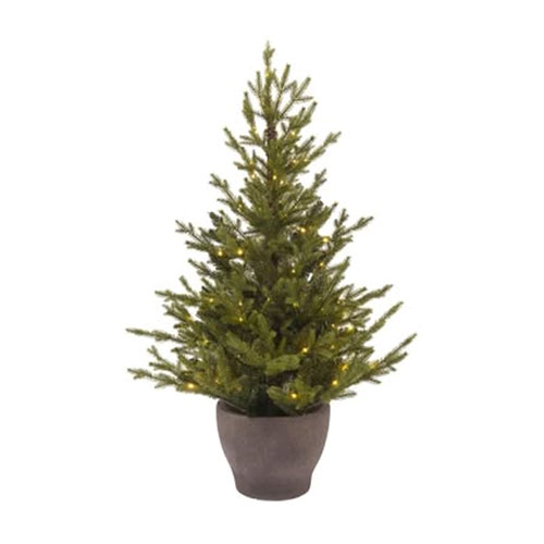 Norway umělý vánoční stromek v květináči s Micro LED