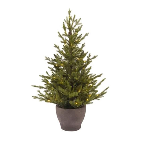 Norway umělý vánoční stromek v květináči s Micro LED