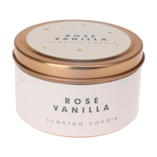 Vonná svíčka v plechu Rose vanilla